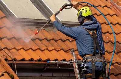 Démoussage et hydrofuge de toiture à Aubignas